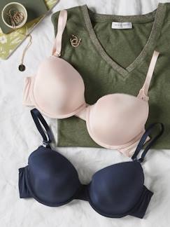 Vêtements de grossesse-Lot de 2 soutiens-gorge satinés grossesse et allaitement
