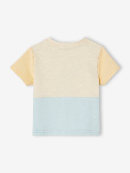 Tee-shirt colorblock bébé 'Happy summer' bleu ciel 4 - vertbaudet enfant 