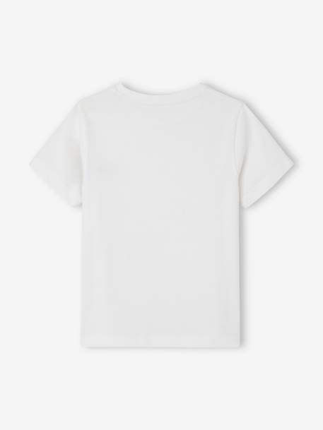 T-shirt garçon uni manches courtes blanc 3 - vertbaudet enfant 