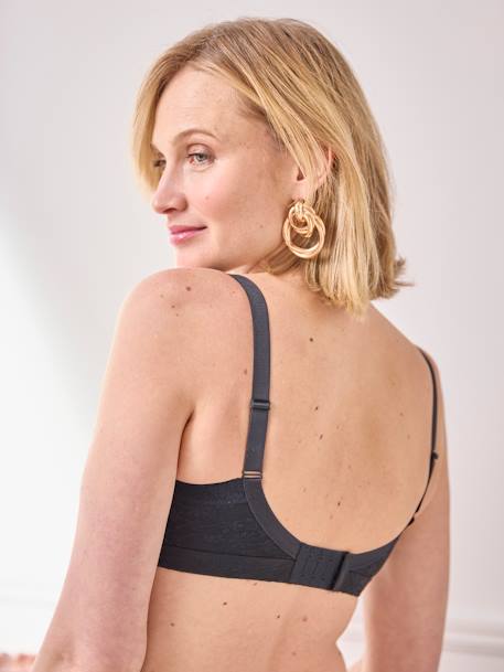Lot de 2 brassières d'allaitement microfibre et dentelle noir 3 - vertbaudet enfant 