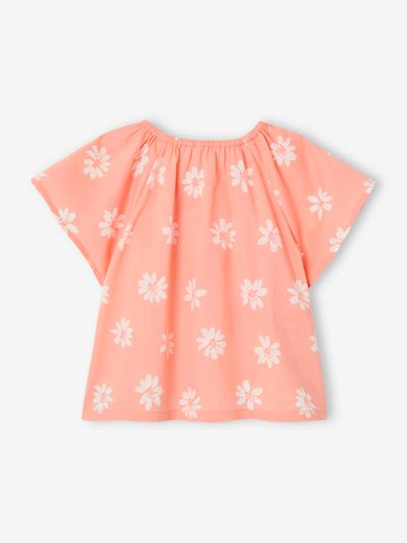 Blouse fleurie bébé pêche 2 - vertbaudet enfant 