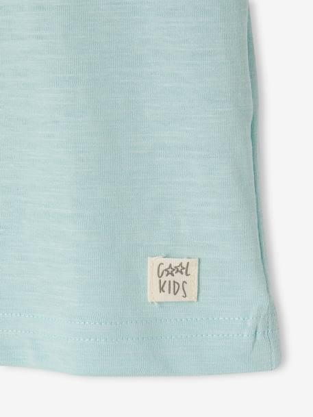 T-shirt garçon personnalisable manches courtes aubergine+blanc+BLEU+rouge+sauge+turquoise 39 - vertbaudet enfant 