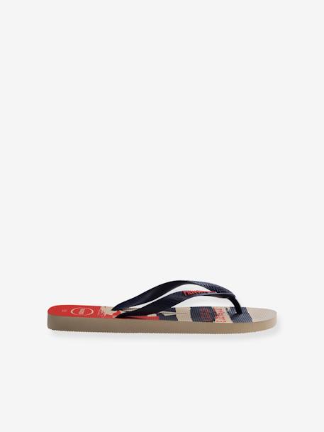 Tongs enfants Top Nautical beige imprimé 2 - vertbaudet enfant 