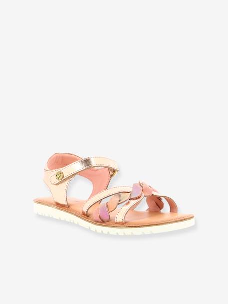 Sandales cuir enfant Betty 694792-30-13 rose 1 - vertbaudet enfant 