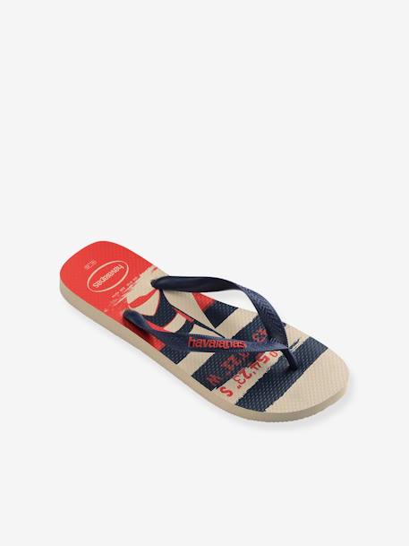 Tongs enfants Top Nautical beige imprimé 1 - vertbaudet enfant 