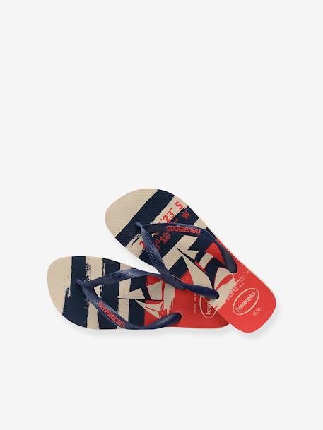 Tongs enfants Top Nautical beige imprimé 6 - vertbaudet enfant 