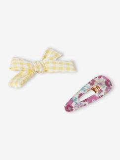 Lot de 2 barrettes fille coeurs  - vertbaudet enfant