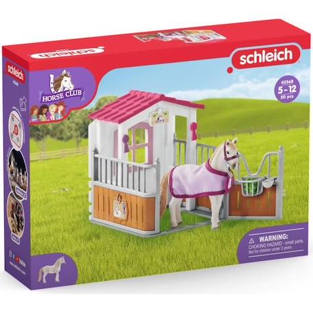 Box avec jument Lusitanienne, coffret schleich avec 12 éléments dont 1 cheval schleich inclus, coffret figurines pour enfants dès 5 BLANC 2 - vertbaudet enfant 