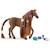 Figurine Jument Pur-sang Anglaise à coiffer - Figurine Cheval Réaliste avec Crinière Coiffable et Accessoires - Pour Garçons et MARRON 1 - vertbaudet enfant 