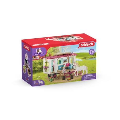 Caravane rencontres secrètes, coffret schleich avec 1 cheval schleich inclus, coffret figurines pour enfants de 5 ans - schleich BLANC 2 - vertbaudet enfant 