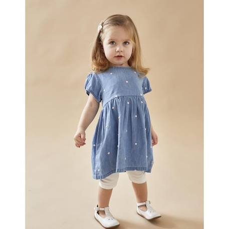 Bébé-Set robe denim à pois + legging