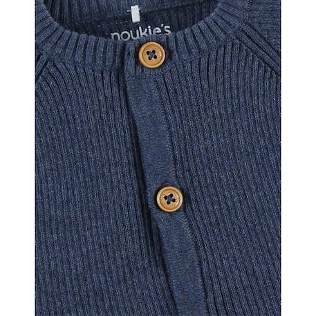 Cardigan en tricot boutonné BLANC+BLEU+ROSE 8 - vertbaudet enfant 