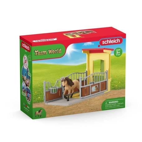 Box avec Poney Icelandais - Extension Ferme Educative, Coffret schleich avec 1 box et 1 figurine poney, pour enfants dès 3 ans - VERT 1 - vertbaudet enfant 