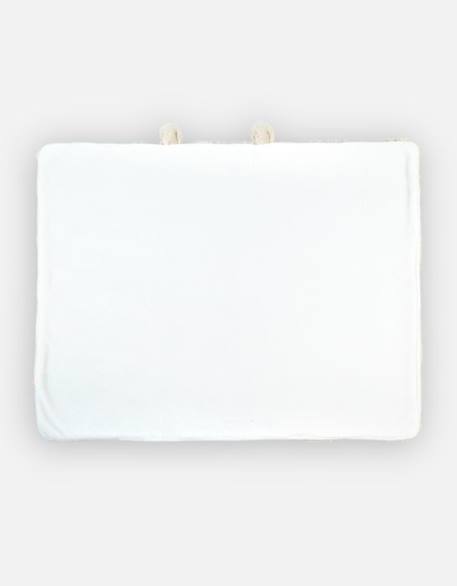 Couverture 75 x 100 cm en fausse fourrure BLANC 2 - vertbaudet enfant 