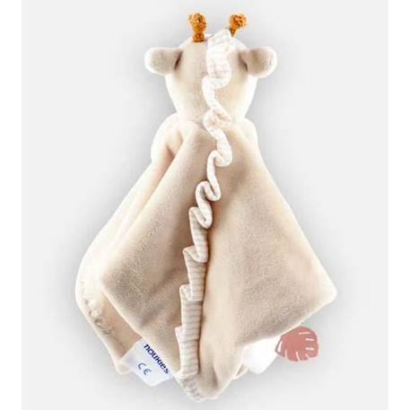 Doudou girafe en peluche Veloudoux® - NOUKIE'S - Tiga - Bébé - Mixte - Intérieur BEIGE 2 - vertbaudet enfant 