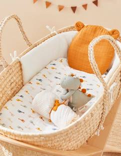 Puériculture-Lit de voyage et accessoires sommeil-Couffin en fibres naturelles - NOUKIE'S - Pour bébé de 0 à 6 mois - Léger et transportable