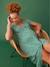 Robe longue grossesse fluide boutonnée vert 1 - vertbaudet enfant 