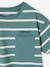 Tee-shirt garçon rayé personnalisable vert d'eau 4 - vertbaudet enfant 