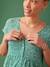 Robe longue grossesse fluide boutonnée vert 3 - vertbaudet enfant 