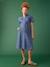 Robe grossesse esprit saharienne en denim stone 1 - vertbaudet enfant 