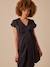 Robe grossesse satinée effet noué anthracite 3 - vertbaudet enfant 