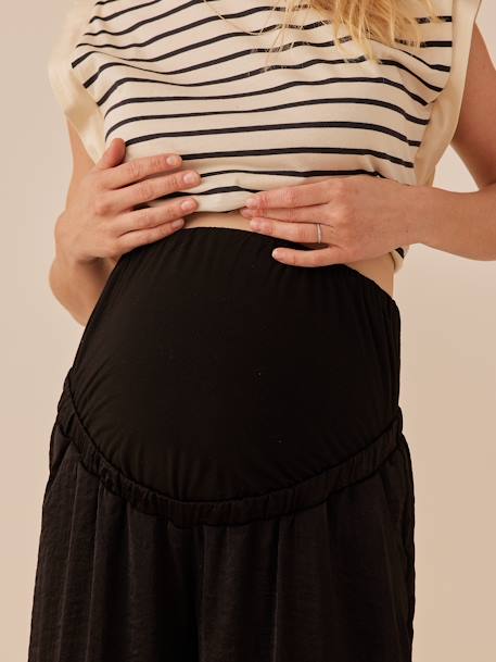 Pantalon de grossesse fluide style palazzo noir+sable 6 - vertbaudet enfant 