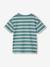 Tee-shirt garçon rayé personnalisable vert d'eau 3 - vertbaudet enfant 