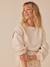 Sweat grossesse bi-matière manches ajourées kaki+sable 4 - vertbaudet enfant 