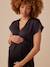 Robe grossesse satinée effet noué anthracite 6 - vertbaudet enfant 
