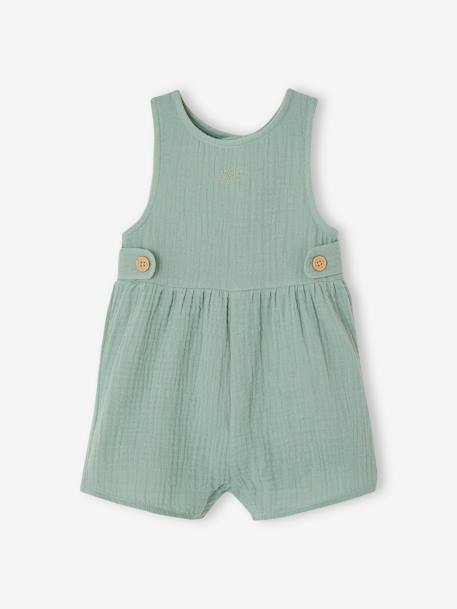 Ensemble 3 pièces bébé personnalisable vert sauge+vieux rose 2 - vertbaudet enfant 