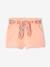 Short bébé fille en gaze de coton ceinture imprimée abricot+écru+rose bonbon 1 - vertbaudet enfant 