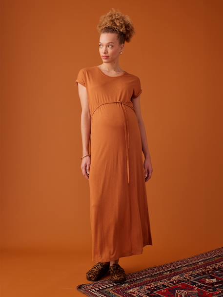 Robe longue grossesse caramel 3 - vertbaudet enfant 