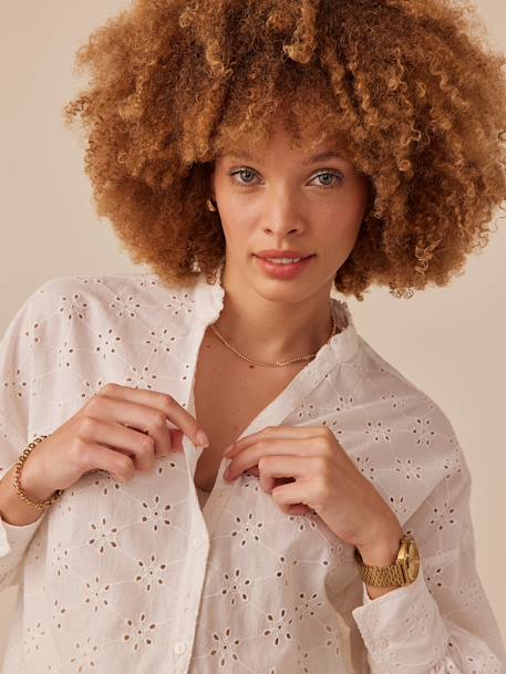 Chemise grossesse en broderie anglaise écru 2 - vertbaudet enfant 