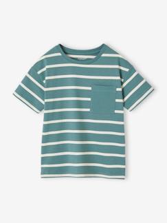 -Tee-shirt garçon rayé personnalisable