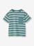 Tee-shirt garçon rayé personnalisable vert d'eau 1 - vertbaudet enfant 