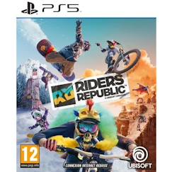 Jouet-Jeux vidéos et jeux d'arcade-Jeux vidéos-Jeu PS5 - Ubisoft - Riders Republic - Sports Extrêmes - Mode en ligne - PEGI 12+