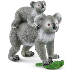 Jouet-Figurine Maman et Bébé Koala, pour enfants dès 3 ans,  13,6 x 5,8 x 19,2 cm -Schleich 42566 WILD LIFE
