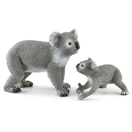 Figurine Maman et Bébé Koala, pour enfants dès 3 ans,  13,6 x 5,8 x 19,2 cm -Schleich 42566 WILD LIFE GRIS 4 - vertbaudet enfant 