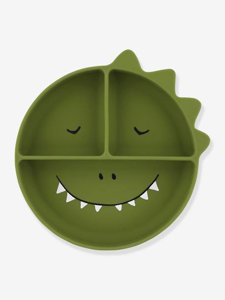 Assiette en silicone avec compartiments Animal Mr Dino+Mr Fox+Mr Lion+Mrs Cat 1 - vertbaudet enfant 
