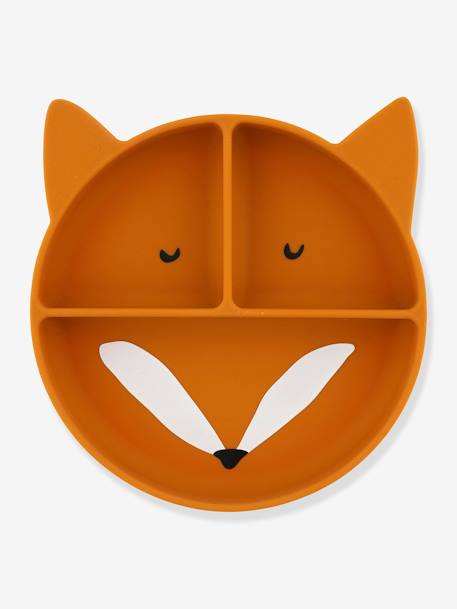 Assiette en silicone avec compartiments Animal Mr Dino+Mr Fox+Mr Lion+Mrs Cat 3 - vertbaudet enfant 