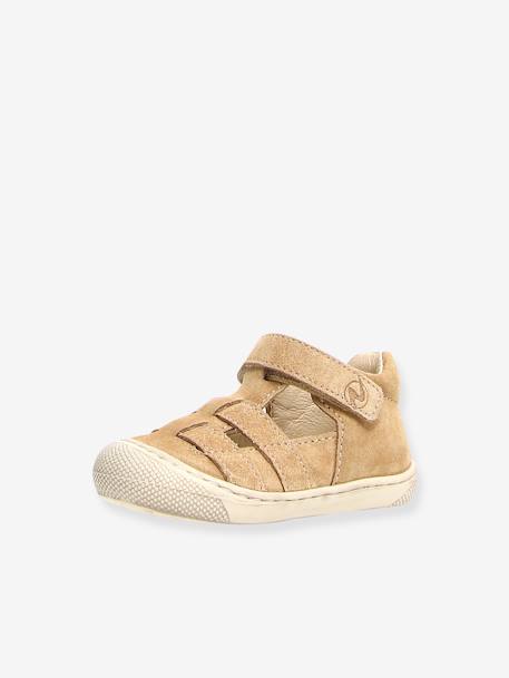 Bottillons semi-ouverts bébé beige 1 - vertbaudet enfant 