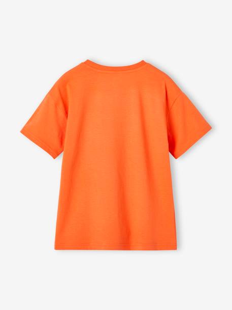 Tee-shirt motif vacances gaçon encre+mandarine+turquoise 6 - vertbaudet enfant 