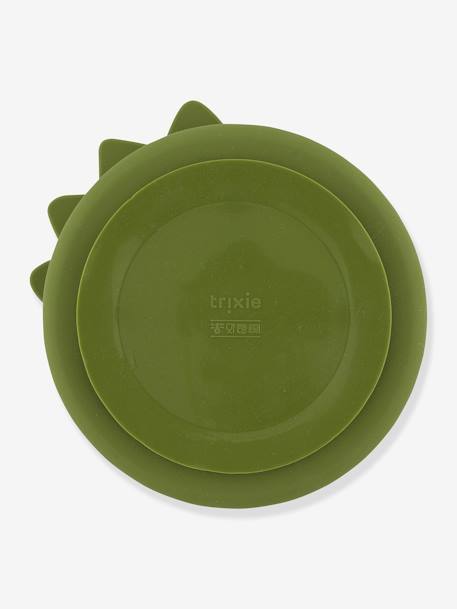 Assiette en silicone avec compartiments Animal Mr Dino+Mr Fox+Mr Lion+Mrs Cat 2 - vertbaudet enfant 