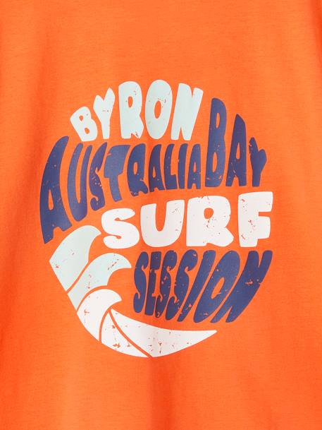 Tee-shirt motif vacances gaçon encre+mandarine+turquoise 7 - vertbaudet enfant 