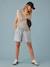 Short grossesse en jean effet paperbag denim bleached 1 - vertbaudet enfant 