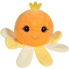 Jouet-Peluche sonore - GIPSY - Bella Bloo Friends pieuvre jaune 18 cm - pour enfant dès la naissance