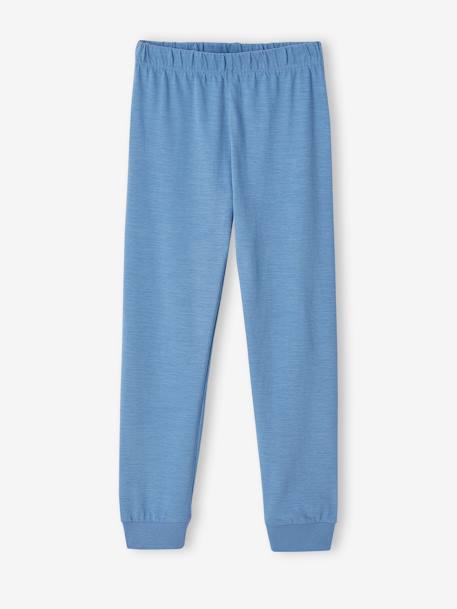 Pyjama garçon en maille flammée bleu jean 3 - vertbaudet enfant 