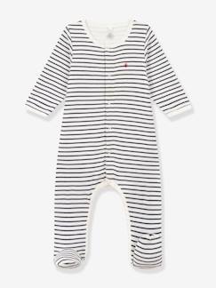 Bodypyjama à rayures en coton bébé PETIT BATEAU  - vertbaudet enfant