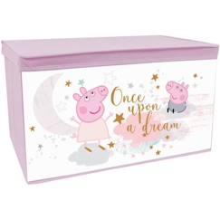 Chambre et rangement-Rangement-FUN HOUSE Peppa Pig Coffre à jouets - Pliable - 55,5 x 34,5 x 34 cm - Pour enfant