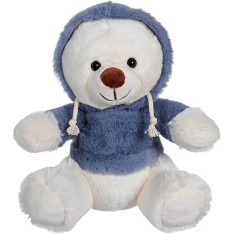 Ours en peluche GIPSY - Sweat friends 22 cm - bleu gris BLEU 2 - vertbaudet enfant 